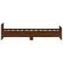 Bettgestell aus eichenbraunem Holzwerkstoff, 75 x 190 cm von , Betten und Lattenroste - Ref: Foro24-835952, Preis: 66,83 €, R...