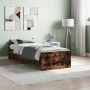 Estructura de cama madera de ingeniería roble ahumado 75x190 cm de , Camas y somieres - Ref: Foro24-835950, Precio: 78,21 €, ...