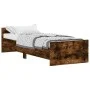 Estructura de cama madera de ingeniería roble ahumado 75x190 cm de , Camas y somieres - Ref: Foro24-835950, Precio: 78,21 €, ...