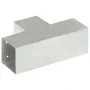 T-post connectors 4 units galvanized metal 101x101 mm by , fence posts - Ref: Foro24-145480, Price: 90,10 €, Discount: %