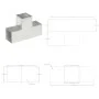 T-post connectors 4 units galvanized metal 101x101 mm by , fence posts - Ref: Foro24-145480, Price: 90,10 €, Discount: %