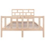 Estructura de cama madera maciza de pino 135x190 cm de , Camas y somieres - Ref: Foro24-3101323, Precio: 137,06 €, Descuento: %