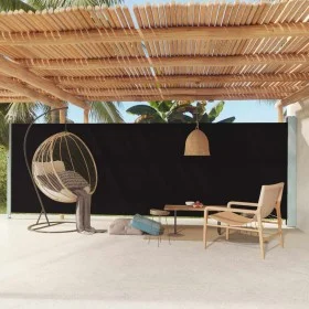 Retractable black garden side awning 180x600 cm by , Umbrellas - Ref: Foro24-317964, Price: 101,70 €, Discount: %