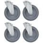 Swivel wheels with pin hole 4 units 125 mm by , Material handling - Ref: Foro24-143428, Price: 32,91 €, Discount: %
