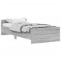 Sonoma-grauer Holzwerkstoff-Bettrahmen 90 x 200 cm von , Betten und Lattenroste - Ref: Foro24-835930, Preis: 95,00 €, Rabatt: %