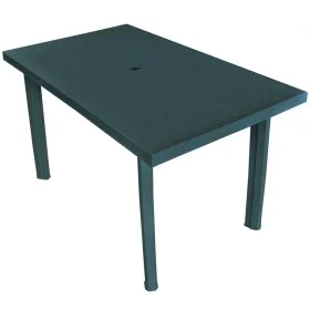 Garden table 126x76x72 cm green plastic by vidaXL, Garden tables - Ref: Foro24-43598, Price: 153,78 €, Discount: %
