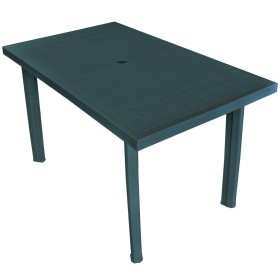 Gartentisch 126x76x72 cm grüner Kunststoff von vidaXL, Gartentische - Ref: Foro24-43598, Preis: 157,63 €, Rabatt: %