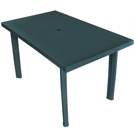 Mesa de jardín 126x76x72 cm plástico verde de vidaXL, Mesas de jardín - Ref: Foro24-43598, Precio: 164,06 €, Descuento: %