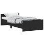 Schwarzer Bettrahmen aus Holzwerkstoff, 90 x 200 cm von , Betten und Lattenroste - Ref: Foro24-835926, Preis: 80,60 €, Rabatt: %