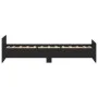Black engineered wood bed frame 90x200 cm by , Beds and slatted bases - Ref: Foro24-835926, Price: 75,55 €, Discount: %