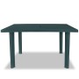 Gartentisch 126x76x72 cm grüner Kunststoff von vidaXL, Gartentische - Ref: Foro24-43598, Preis: 157,63 €, Rabatt: %