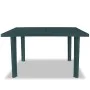 Mesa de jardín 126x76x72 cm plástico verde de vidaXL, Mesas de jardín - Ref: Foro24-43598, Precio: 164,06 €, Descuento: %
