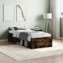 Estructura de cama roble ahumado 75x190 cm de , Camas y somieres - Ref: Foro24-3203849, Precio: 103,67 €, Descuento: %