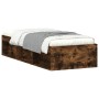 Estructura de cama roble ahumado 75x190 cm de , Camas y somieres - Ref: Foro24-3203849, Precio: 103,67 €, Descuento: %