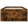 Smoked oak bed frame 75x190 cm by , Beds and slatted bases - Ref: Foro24-3203849, Price: 100,62 €, Discount: %