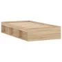 Estructura de cama roble Sonoma 90x190 cm de , Camas y somieres - Ref: Foro24-3203840, Precio: 111,74 €, Descuento: %
