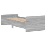 Estructura de cama madera de ingeniería Sonoma gris 75x190 cm de , Camas y somieres - Ref: Foro24-835951, Precio: 81,82 €, De...