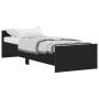 Schwarzer Bettrahmen aus Holzwerkstoff, 75 x 190 cm von , Betten und Lattenroste - Ref: Foro24-835947, Preis: 67,11 €, Rabatt: %