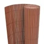 Brauner doppelseitiger Gartenzaun aus PVC, 90 x 500 cm von vidaXL, Zaunpaneele - Ref: Foro24-43630, Preis: 66,47 €, Rabatt: %