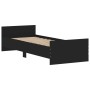 Schwarzer Bettrahmen aus Holzwerkstoff, 75 x 190 cm von , Betten und Lattenroste - Ref: Foro24-835947, Preis: 67,11 €, Rabatt: %