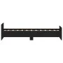 Black engineered wood bed frame 75x190 cm by , Beds and slatted bases - Ref: Foro24-835947, Price: 66,03 €, Discount: %
