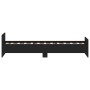 Schwarzer Bettrahmen aus Holzwerkstoff, 75 x 190 cm von , Betten und Lattenroste - Ref: Foro24-835947, Preis: 67,11 €, Rabatt: %