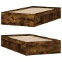 Estructura de cama roble ahumado 90x190 cm de , Camas y somieres - Ref: Foro24-3203842, Precio: 105,89 €, Descuento: %
