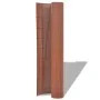 Brown PVC double-sided garden fence 90x500 cm by vidaXL, fence panels - Ref: Foro24-43630, Price: 66,47 €, Discount: %