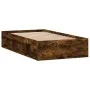 Bettgestell aus geräucherter Eiche, 90 x 190 cm von , Betten und Lattenroste - Ref: Foro24-3203842, Preis: 105,89 €, Rabatt: %