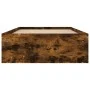 Estructura de cama roble ahumado 90x190 cm de , Camas y somieres - Ref: Foro24-3203842, Precio: 105,89 €, Descuento: %