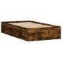 Bettgestell aus geräucherter Eiche, 90 x 190 cm von , Betten und Lattenroste - Ref: Foro24-3203842, Preis: 105,89 €, Rabatt: %