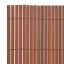 Brauner doppelseitiger Gartenzaun aus PVC, 90 x 500 cm von vidaXL, Zaunpaneele - Ref: Foro24-43630, Preis: 66,47 €, Rabatt: %