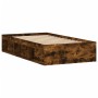 Bettrahmen aus geräucherter Eiche, 90 x 200 cm von , Betten und Lattenroste - Ref: Foro24-3203828, Preis: 111,91 €, Rabatt: %
