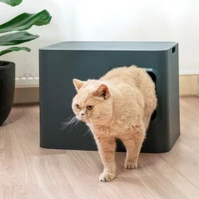 Hoopo Gray Dome Cat Litter Box by , Cat litter boxes - Ref: Foro24-435697, Price: 133,23 €, Discount: %