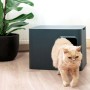 Hoopo Caja de arena para gatos Dome gris