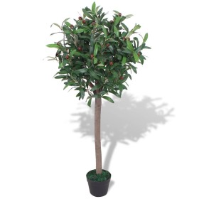 Artificial laurel tree with green planter 120 cm by vidaXL, artificial flora - Ref: Foro24-244453, Price: 58,67 €, Discount: %