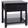 Mesita de noche de madera negro de vidaXL, Mesitas de noche - Ref: Foro24-242872, Precio: 48,97 €, Descuento: %