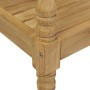 Banco Batavia madera maciza de teca con cojín crema 150 cm