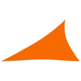 Toldo de vela triangular tela Oxford naranja 4x5x6,4 m