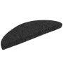 Stair mat 15 pcs black punched fabric 56x17x3 cm by vidaXL, Stair mats - Ref: Foro24-132692, Price: 45,16 €, Discount: %