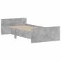 Concrete gray engineered wood bed frame 90x190 cm by , Beds and slatted bases - Ref: Foro24-835942, Price: 81,07 €, Discount: %