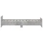 Concrete gray engineered wood bed frame 90x190 cm by , Beds and slatted bases - Ref: Foro24-835942, Price: 81,07 €, Discount: %