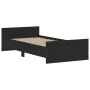 Estructura de cama madera de ingeniería negra 90x190 cm de , Camas y somieres - Ref: Foro24-835940, Precio: 74,71 €, Descuent...