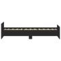 Schwarzer Bettrahmen aus Holzwerkstoff, 90 x 190 cm von , Betten und Lattenroste - Ref: Foro24-835940, Preis: 75,66 €, Rabatt: %