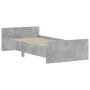 Estructura de cama madera de ingeniería gris hormigón 90x200cm de , Camas y somieres - Ref: Foro24-835928, Precio: 93,10 €, D...