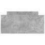 Concrete gray engineered wood bed frame 90x200cm by , Beds and slatted bases - Ref: Foro24-835928, Price: 94,66 €, Discount: %
