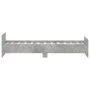 Estructura de cama madera de ingeniería gris hormigón 90x200cm de , Camas y somieres - Ref: Foro24-835928, Precio: 93,10 €, D...