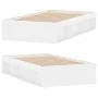 Weißer Bettrahmen 90x200 cm von , Betten und Lattenroste - Ref: Foro24-3203824, Preis: 118,05 €, Rabatt: %