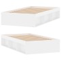Weißer Bettrahmen 90x200 cm von , Betten und Lattenroste - Ref: Foro24-3203824, Preis: 118,96 €, Rabatt: %