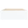 Weißer Bettrahmen 90x200 cm von , Betten und Lattenroste - Ref: Foro24-3203824, Preis: 118,05 €, Rabatt: %